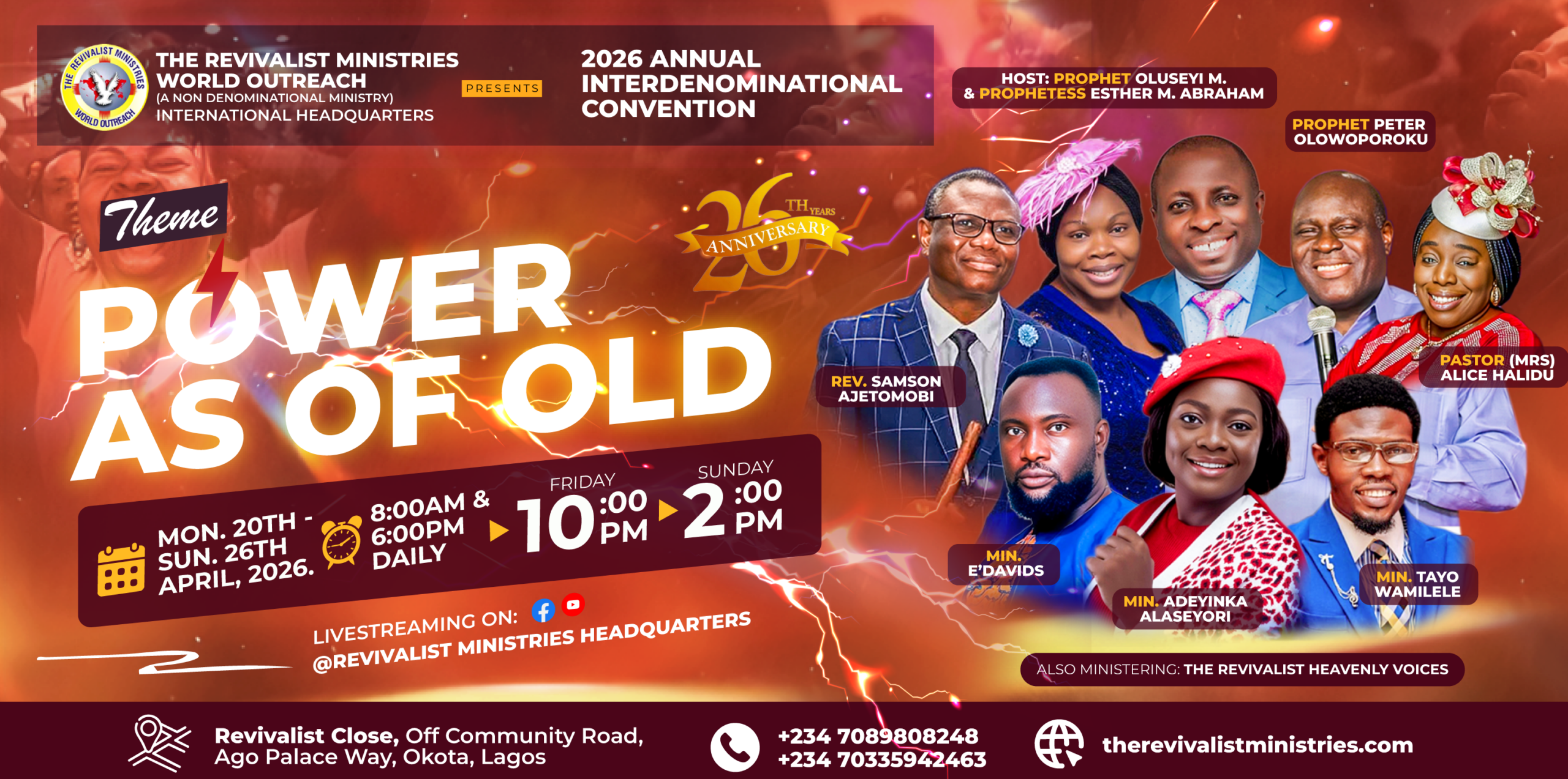 Revivalist Convention 2026 Power as of Old